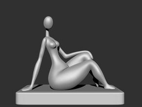 moderno escultura of senhora 3 interior decoração arte estatueta figura casa arquitetônico estátua arquivado mulher manequim projeto deco esculturas 3d print model - Mito3D