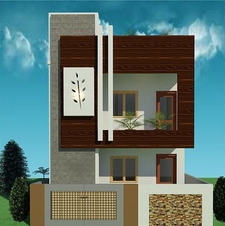 modern klein Haus Design Architektur draußen Zuhause Gebäude 3d print model - Mito3D