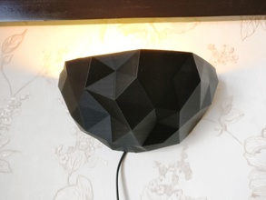 modern duvar ışık sutyen lamba aplik çağdaş 3dprinted readyfor3dprint iç tasarım dekor dekoratif düşük poli stil geometrik çokgen sanat 3d print model - Mito3D