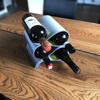 modern wine bottle holder winery liquor rack vino kitchen decoration decorative house dining 3d print model - Mito3D