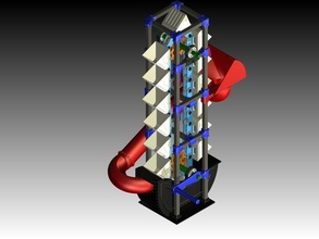 modüler kova asansör montaj genişletilebilir oyuncak endüstri lego özelleştirilebilir oyna oyun meydan okuma hareketli parçalar oyunlar oyuncaklar 3d print model - Mito3D