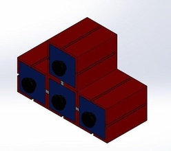 modulare cuboide conservazione scatola negozio ordinamento organizzazione domestico unico decorativo arredamento scrivania casa 3d print model - Mito3D
