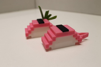 modulare nigiri gambero alga marina sushi lego creatività giocattolo giapponese giappone cibo arte minimalista 3d print model - Mito3D