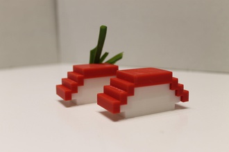 modular nigiri sushi alimentos japonês criatividade brinquedo japão lego a arte outros restaurante minimalista 3d print model - Mito3D