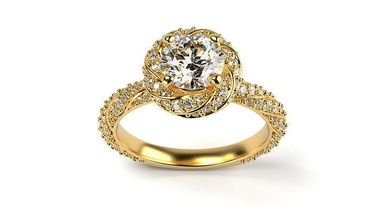 moissanit cordoba diamant ring größen schmuck juwel engagement druckbar brillant gold prototyp entwickeln 3d drucken kopieren engagem ringe 3d print model - Mito3D