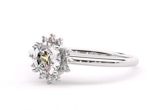 moissanita compromiso anillo nupcial promesa aniversario mujer regalo platino joyería joya imprimible oro plata diamante celebracion libra esterlina anillos 3d print model - Mito3D