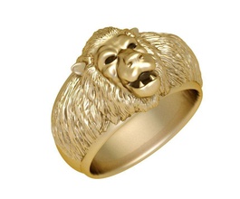 mokey takı logo yüzükler kolye yazdır tasarım anıt sanat altın platin indir gümüş ejderha kahyalar elmas mücevher modern maymun 3d print model - Mito3D
