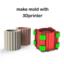 mold2 3dprinter 3dprint 3ddesign schimmel formendesign beton topf vase pflanzer kunst ako3d hobby diy hand werkzeuge handgemacht 3d print model - Mito3D