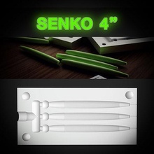 mold fishing lure senko 4 inch pour open cnc 3d print step stl bass lake river hobby diy 3d print model - Mito3D