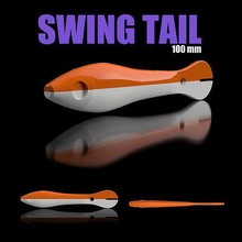mold swing tail 100 mm stl step file cnc 3d print fishing pour open bass lure lake river hobby diy 3d print model - Mito3D