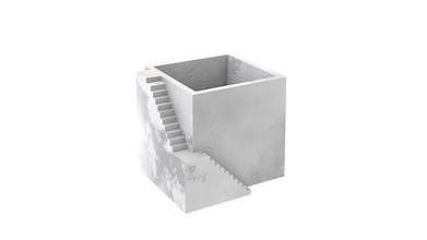 moulé pot fleur miniature escalier général décor terre cuite mixeur mortier moulage plâtre métal loisir diy 3d print model - Mito3D