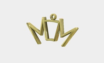 mom pendant jewelry pendants accessory necklaces rotterdam souvenir 3d print model - Mito3D