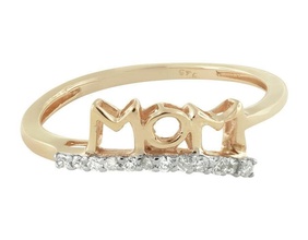 mamá anillo 3d modelo joya compromiso Boda joyería diamante plata enganchar oro Moda libra esterlina blanco brillante zafiro belleza anillos pendientes 3d print model - Mito3D