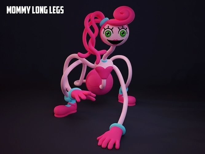 mommy long legs poppy playtime terror resing figura game indie filamento art sculptures 3D print model - Mito3D