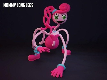 mamãe longo pernas papoula brincar terror resing figura jogos indie filamento arte esculturas 3d print model - Mito3D