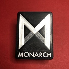 monarca logo distintivo godzilla kaiju mostro fresco kaijus scienza segreto film distintivi emblema gioielleria spille 3d print model - Mito3D