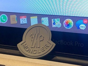 moncler logo 3d Yazdır cnc model marka logotip amblem keşiş Brend moda 3d print model - Mito3D