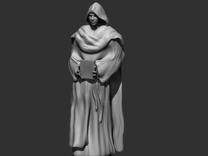 monk statue of star wars character sculpture religion man religiou object cleric franciscan art sculptures 3d print model - Mito3D
