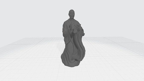 monaco 3d modello buddha cnc scultura statua meditazione buddismo stampabile divinità Dio religione 3dsmax zbrush astratto arte script modellazione miniature figurine sculture 3d print model - Mito3D