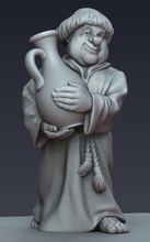 monk toy 1 sculpture statue figure religion games toys 3d print model - Mito3D