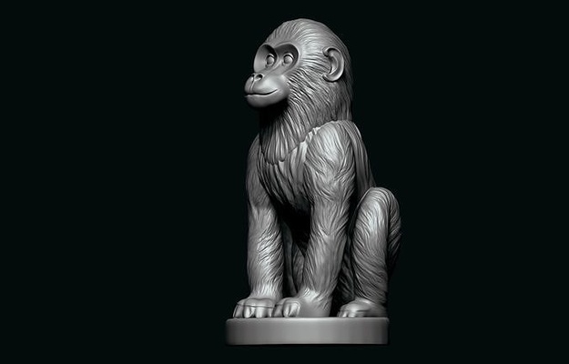 affe 3d drucken mythen idole skulptur miniatur statue modell fantasie spiel linderung mädchen bild kunst uralt geschichte schach königin könig abonnieren religion skulpturen 3d print model - Mito3D