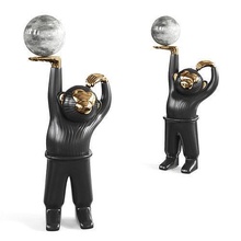 affe halten mond skulptur tier schimpansen affen statue kunst skulpturen deko 3d print model - Mito3D