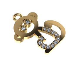 singe logo de bijoux les anneaux pendentifs d'impression la conception le monument art or platine téléchargement d'argent dragon caiters diamant joyau moderne gem 3d print model - Mito3D