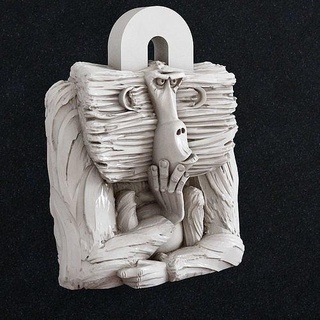 monkey pendant monkey pendant trinket charm animal art sculptures  3d print model - Mito3D