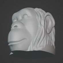 monkey pot sculpture art decor houseware award house 3d print model - Mito3D