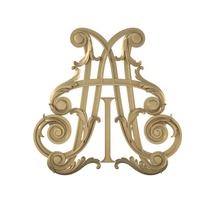 monogramme décoration conception antique symbole art 3d print model - Mito3D