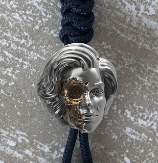 Monroe cabeça conta joalheria jóias joalheiro miçangas cabeças cabelo crânio caveiras prata imprimível pulseira marilyn paracord vintag jóia ouro pulseiras 3d print model - Mito3D
