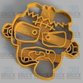 monster - mounstro cookie cutter mountro galleta cortante house kitchen dining 3d print model - Mito3D