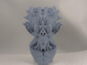mostro bat art monster orrore fantasia animale creatura il busto spooky natura sculture 3d print model - Mito3D