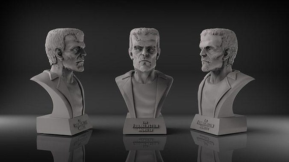 monstro Frankenstein escultura arte figura coleção estatueta fracasso criatura monstros universal 3d impressão imprimível resina pintura impressora esculturas 3d print model - Mito3D