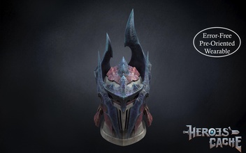 monster hunter world iceborne - glavenus alpha helmet helm armor mhw protection armored medieval knight batttle armour battle amored hat wearable games toys game accessories 3d print model - Mito3D