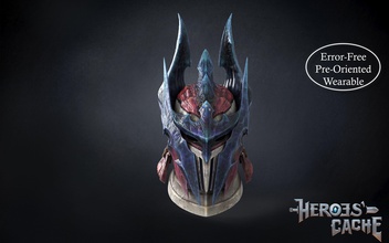 monster hunter world iceborne - glavenus beta helmet helm armor hat knight head mhw wearable games toys game accessories 3d print model - Mito3D