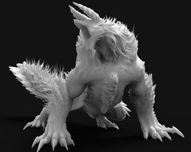 cazador monstruos mundo zinogre 3d impresión modelo 3dprint monstruo fantasía continuar capcom arte 3dprintable juegos juguetes 3d print model - Mito3D