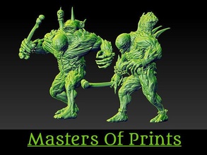 monstrosities tomb vol3 2 models 3d print model warhammer miniatures 40k games toys sci fi figurines fantasy board wargame dragons dungeons creature monster spacemarine knight 3d print model - Mito3D