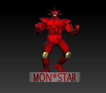 Monster Monstar Roboter mon Star Silber Falken Galacticos Spiele Spielzeuge Spiel 3d print model - Mito3D
