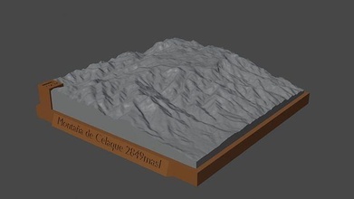 montana de celaque mountain landscape volcano terrain environment nature photogrammetry elevation dem science 3d print model - Mito3D