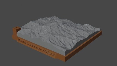 montana san ildefonso mountain landscape volcano terrain environment nature photogrammetry elevation dem science 3d print model - Mito3D