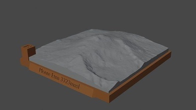 monte ätna berg landschaft vulkan terrain umgebung natur photogrammetrie elevation wissenschaft 3d print model - Mito3D
