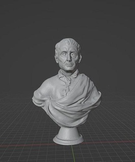 montesquieu charleslouisdesecondat barondelabrede machiavelli philosopher politician politic art sculptures 3d print model - Mito3D