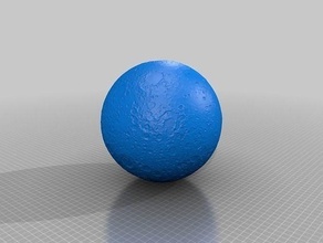 moon ball space planet science astronomy physics 3d print model - Mito3D