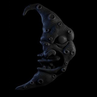 Luna arte lua Paolo paulbooth mezza luna tatuaggio mostro bizzarro spavento terrore sculture 3d print model - Mito3D