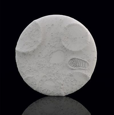 moon decor nature astronomy stone space planet science lamp stand sculpture lunar desktop art sculptures 3d print model - Mito3D