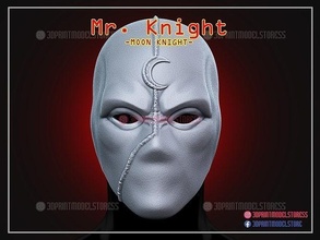 moon knight - mask marvel cosplay helmet moonknight face halloween costume games toys 3d print model - Mito3D