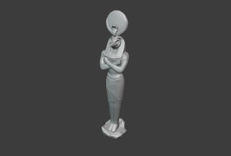 moon knight khonshu statue marvel series rock sculpture mini marc spector steven grant jake konshu comic book egypt hobby diy 3d print model - Mito3D