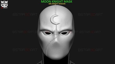 moon knight mask - mr marvel comic helmet dark red hood cosplay halloween ironman captain toy accessories moonknight mrknight mrfaceshell moonknightvest games toys 3d print model - Mito3D