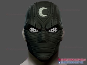 lune chevalier masque merveille bandes dessinées cosplay casque capitaine amérique fer homme araignée halloween humain héros jeux jouets 3d print model - Mito3D